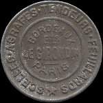 Timbre-monnaie Le Girondin - 25 centimes bleu sur fond blanc - avers