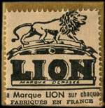Timbre-monnaie Lion - 10 centimes rouge sous pochette - avers
