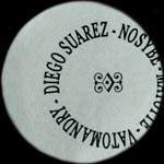 Projet TM pour Madagascar - Diego Suarez - Nosyb� - Mayotte - Vatomandry - Carton bleu 28 mm (exemplaire d�cal�) - avers