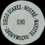 Projet TM pour Madagascar - Diego Suarez - Nosyb� - Mayotte - Vatomandry - Carton bleu 28 mm - avers