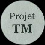 Projet TM pour Madagascar - Diego Suarez - Nofib� - Mayotte - Vatomandry - Carton bleu 28 mm (exemplaire d�cal�) - revers