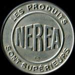 Timbre-monnaie Nerea - 10 centimes rouge sur fond bleu - avers