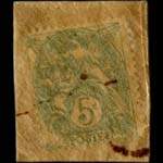 Timbre-monnaie Nouvelles Galeries Laval - 5 centimes vert sous pochette - revers