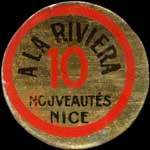 Timbre-monnaie A La Riviera - 10 centimes