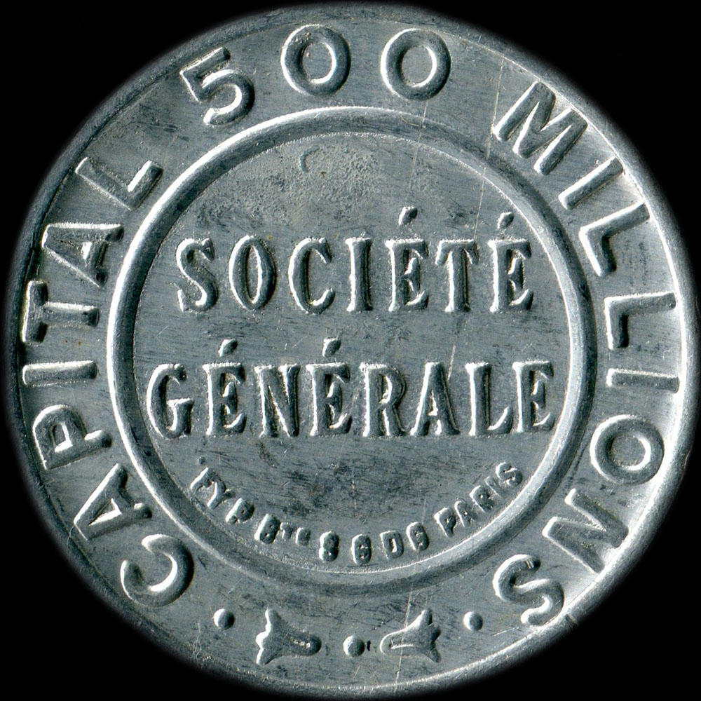 Timbre-monnaie Société Générale type 2d