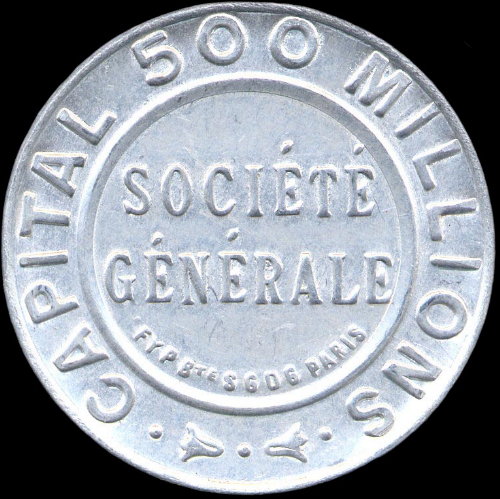 Timbre-monnaie Société Générale type 1a