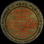 Timbre-monnaie Soldérine Bakers - 10 centimes rouge sur fond doré - avers