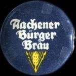 Timbre-monnaie Aachener B�rger Br�u - 40 pfennig orange sur fond bleu-vert - avers