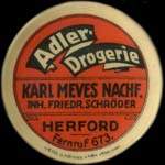 Timbre-monnaie Adler Drogerie Herford - Allemagne - briefmarkenkapselgeld