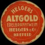 Timbre-monnaie Altgold � Krefeld - 10 pfennig olive sur fond jaune - avers