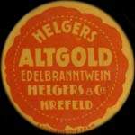 Timbre-monnaie Altgold à Krefeld - 10 pfennig olive sur fond rose - avers