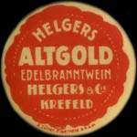 Timbre-monnaie Altgold à Krefeld - 30 pfennig vert sur fond rose - avers