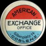 Timbre-monnaie American Exchange Office � Coblenz - 50 pfennig violet sur fond vert - avers