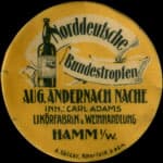 Timbre-monnaie Aug. Andernach � Hamm - Allemagne - briefmarkenkapselgeld