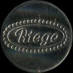 Timbre-monnaie Atege - 10 pfennig orange sur fond gris - avers