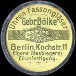 Timbre-monnaie Gebr.Bölke type 1 - 5 pfennig brun sur fond vert - avers