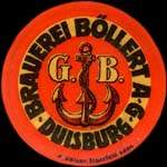 Timbre-monnaie Böllert Brauerei - Allemagne - briefmarkenkapselgeld