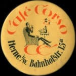 Timbre-monnaie Caf� Corso � Herne - Allemagne - briefmarkenkapselgeld