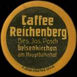 Timbre-monnaie Caffee Reichenberg à Gelsenkirchen - Type 1 - 5 pfennig brun sur fond vert - avers