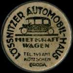 Timbre-monnaie Lossnitzer Automobil-Haus - Allemagne - Strassenbahn-Dresden