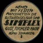 Timbre-monnaie Simplex - Allemagne - Strassenbahn-Dresden