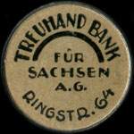 Timbre-monnaie Treuhand Bank - Allemagne - Strassenbahn-Dresden