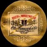 Timbre-monnaie Otto Caracciola & Co � Remagen a/Rhein - 5 pfennig bordeaux sur fond rose - avers