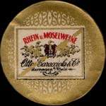 Timbre-monnaie Otto Caracciola & Co � Remagen a/Rhein - 10 pfennig olive sur fond rose - avers