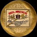 Timbre-monnaie Otto Caracciola & Co � Remagen a/Rhein - 15 pfennig vert sur fond rose - avers