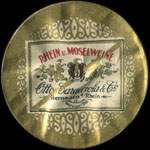 Timbre-monnaie Otto Caracciola & Co � Remagen a/Rhein - 50 pfennig violet sur fond bleu - avers