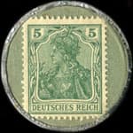 Timbre-monnaie 5 pfennig Brand & Sohn � Berlin - Allemagne - dos