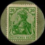 Timbre-monnaie 20 pfennig Brand & Sohn à Berlin - Allemagne - dos