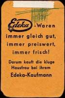 Timbre-monnaie 5 pfennig Edeka - Kaufmann - Allemagne - dos