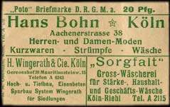 Timbre-monnaie Hochbach & Schmitz - Allemagne - Briefmarkengeld