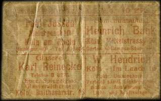 Timbre-monnaie Albert Kluth - Allemagne - Briefmarkengeld