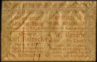 Timbre-monnaie Albert Kluth - Allemagne - Briefmarkengeld