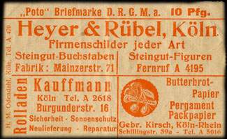 Timbre-monnaie Liechtspielhaus Fr�nkischer Hof - Allemagne - Briefmarkengeld