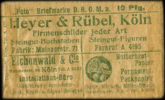 Timbre-monnaie Liechtspielhaus Fr�nkischer Hof - Allemagne - Briefmarkengeld