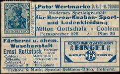 Timbre-monnaie 30 pfennig Wechselgeld-Wertmarke - Zugelassen Stadt Köln - Allemagne - face