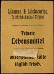 Timbre-monnaie Lehmann & Leichseuring - Allemagne - Briefmarkengeld