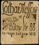 Timbre-monnaie Lothar Messow - Allemagne - Briefmarkengeld