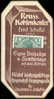 Timbre-monnaie Ernst Scheffel � Sachsen - Allemagne - Briefmarkengeld