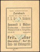 Timbre-monnaie Hans Weiss � Oberstdorf - Allemagne - Briefmarkengeld