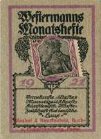 Timbre-monnaie Westermanns Monatshefte - Allemagne - Briefmarkengeld