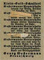 Timbre-monnaie Westermanns Monatshefte - Allemagne - Briefmarkengeld