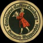Timbre-monnaie Conditorei-Kaffee Clauberg à Barmen-Wupperfeld - 30 pfennig vert sur fond vert - avers