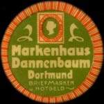 Timbre-monnaie Markenhaus Dannenbaum à Dortmund - 25 pfennig brun sur fond marron - avers