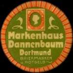 Timbre-monnaie Markenhaus Dannenbaum � Dortmund - 25 pfennig brun sur fond marron - avers