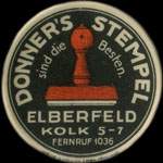 Timbre-monnaie Donner's Stempel - 30 pfennig vert sur fond vert - avers