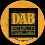Timbre-monnaie DAB - Dortmunder Actien-Brauerei type 1 - 10 pfennig brun sur fond bleu - avers